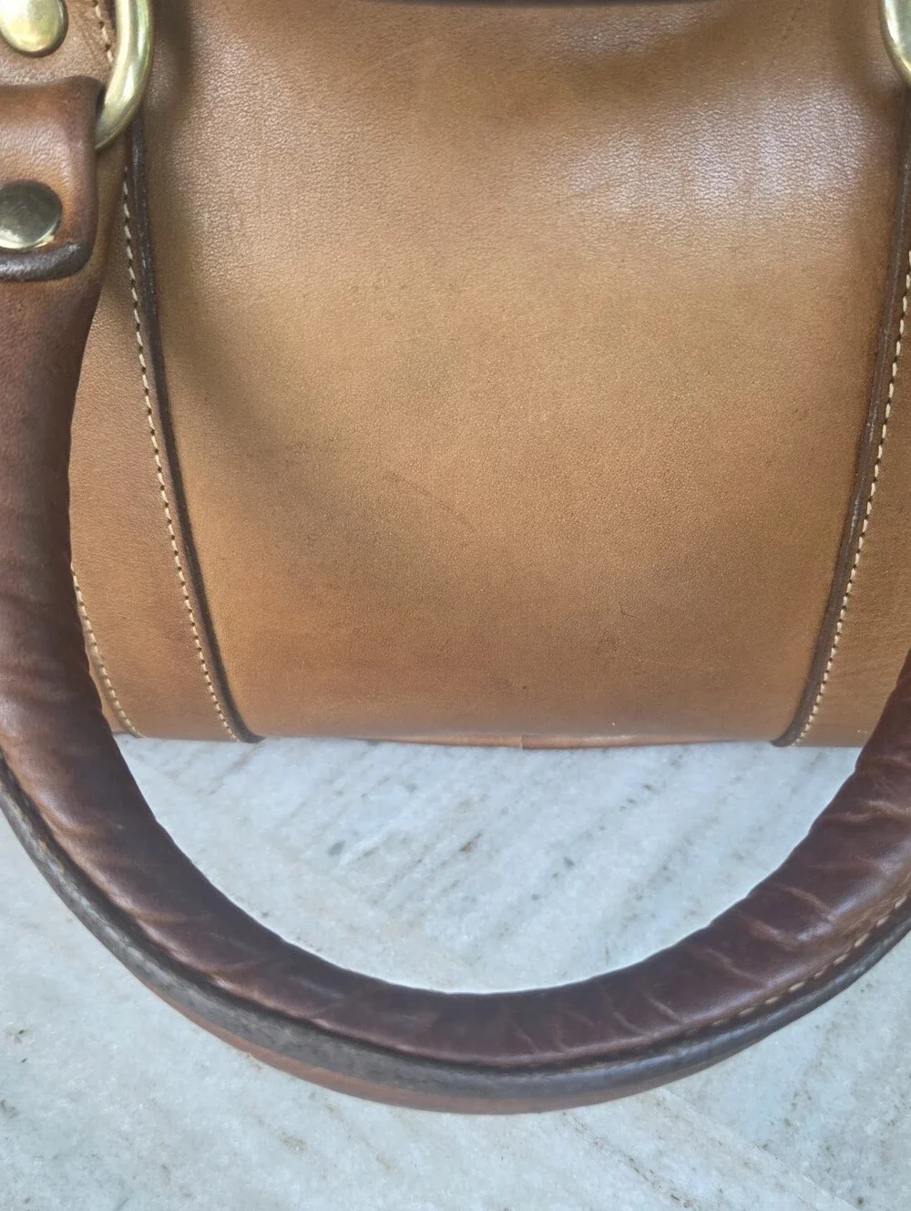 Vintage Ghurka Marley Hodgson No 25 The Collector Top Handle Brown Leather Bag